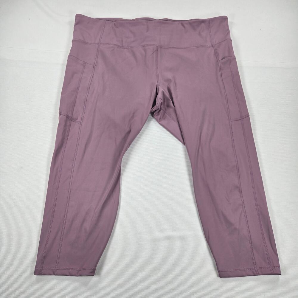 Athleta Ultimate Stash Pocket 7/8 Tight Leggings in Dark Sugarplum Mauve Size 3X